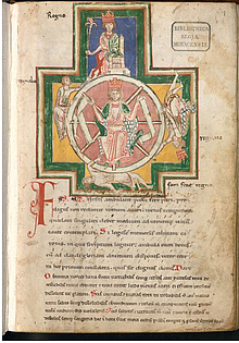 Carmina Burana title page in the Codex Buranus (today Bayerische Staatsbibliothek, Clm 4660/4660a)